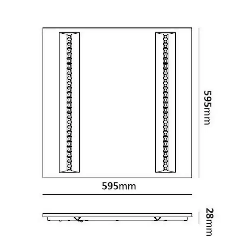 LED-Panel Westal WLP 35W 3570Lm 3K Acahead Dot