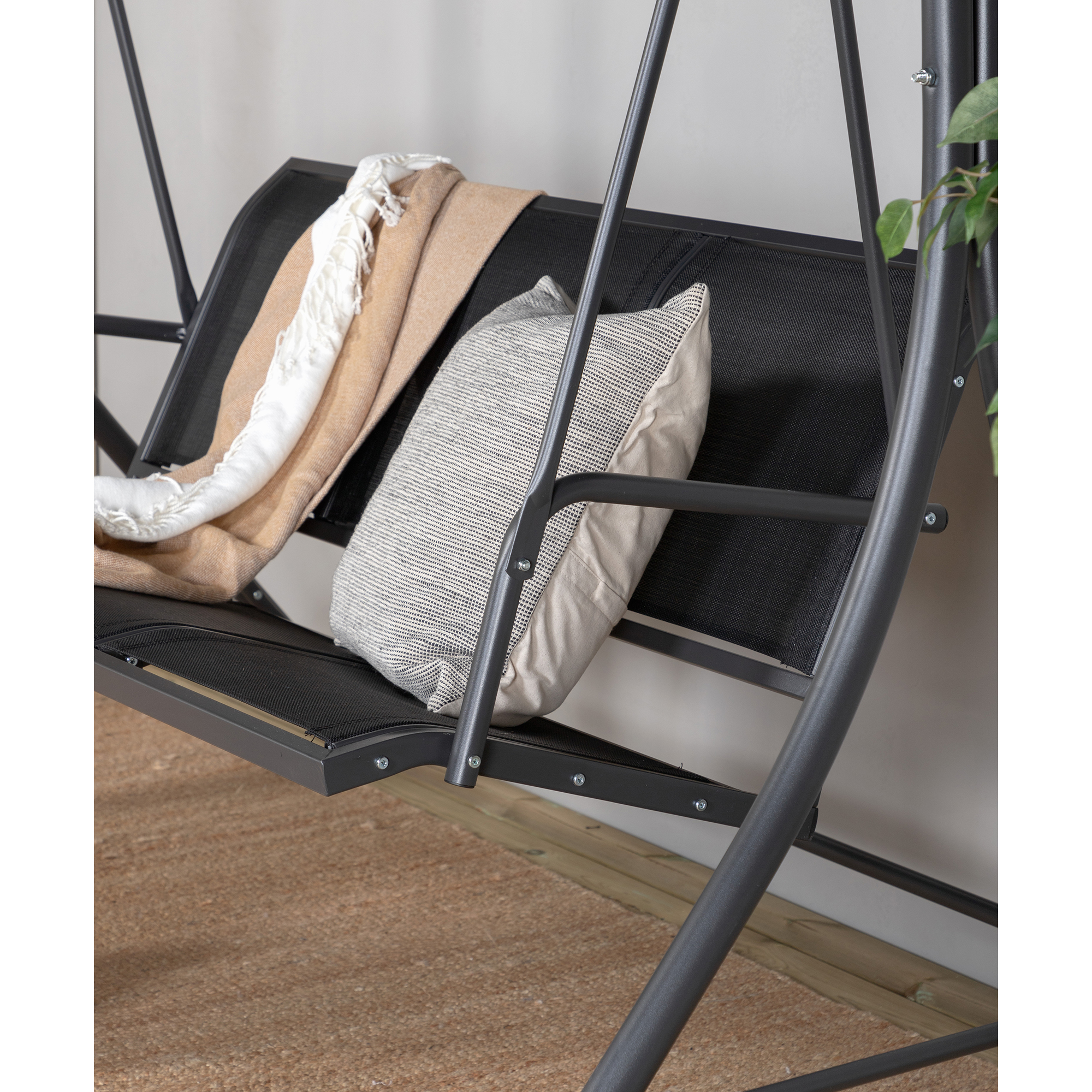 Hammock Venture Home Montreal Utomhus med 3 Sittplatser, Stål/Polyester