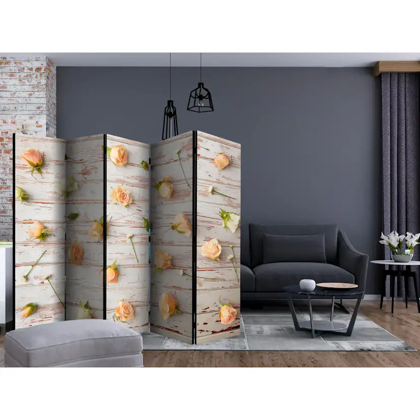 Rumsavdelare Arkiio Wood och Roses II 225x172 cm