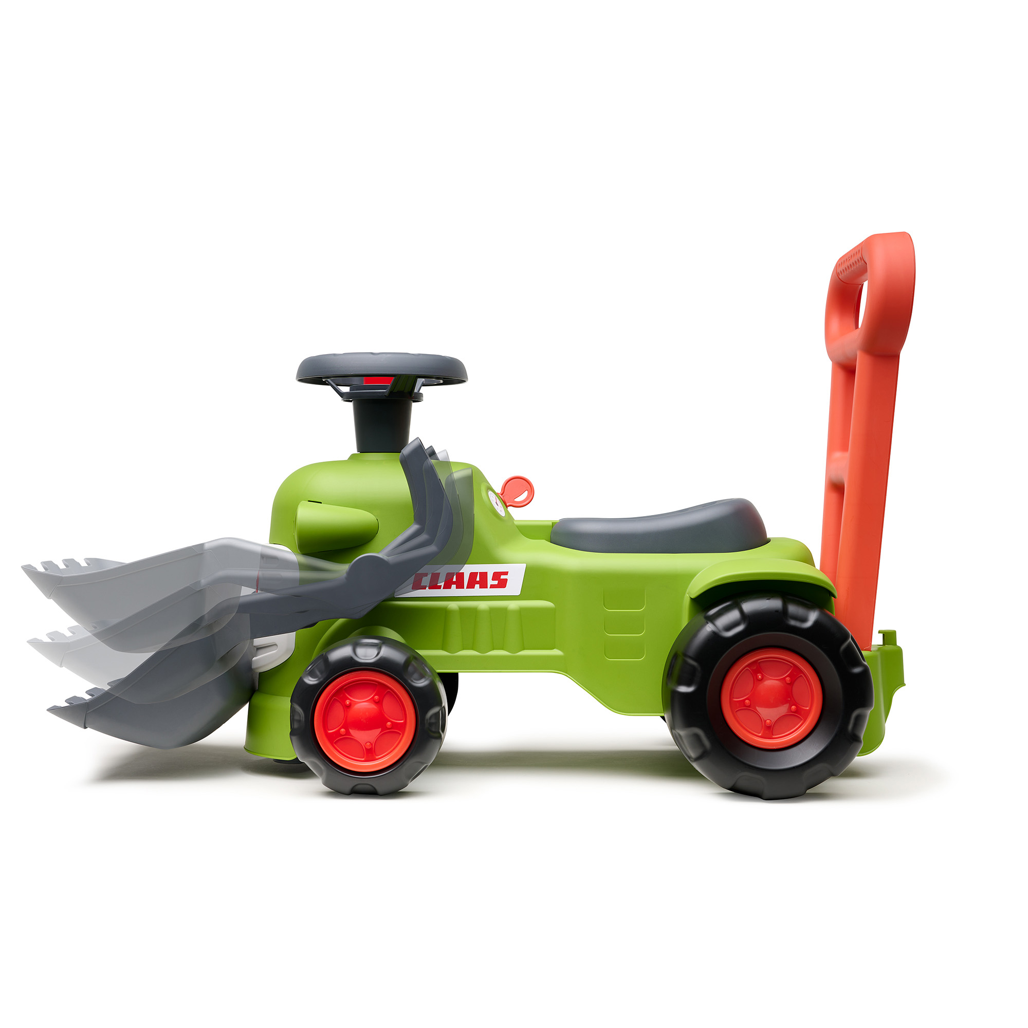 Traktor Falk Claas Vintage Med Ratt, Tuta & Tryckhandtag