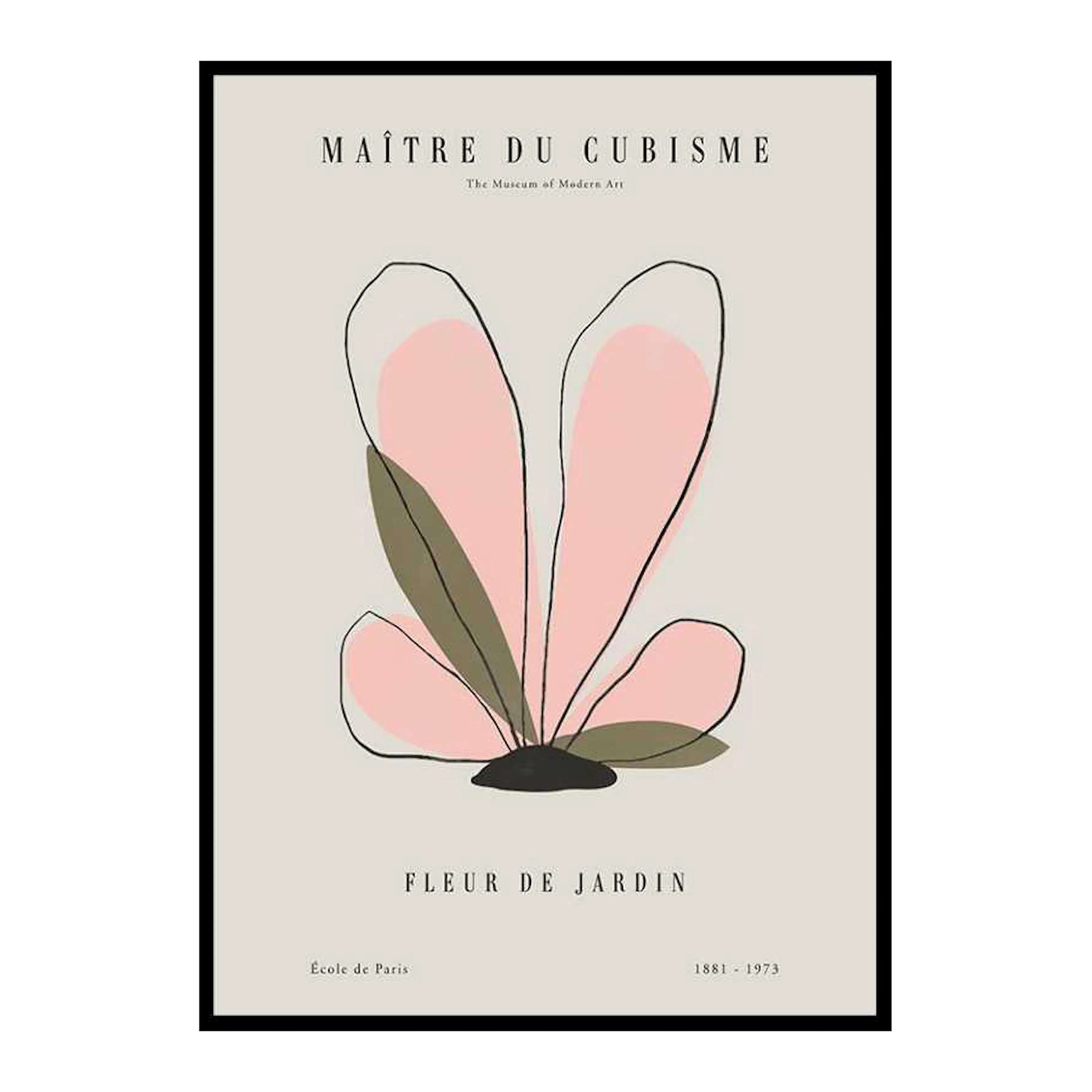 Picasso Fleur Du Cubisme 50x70 cm