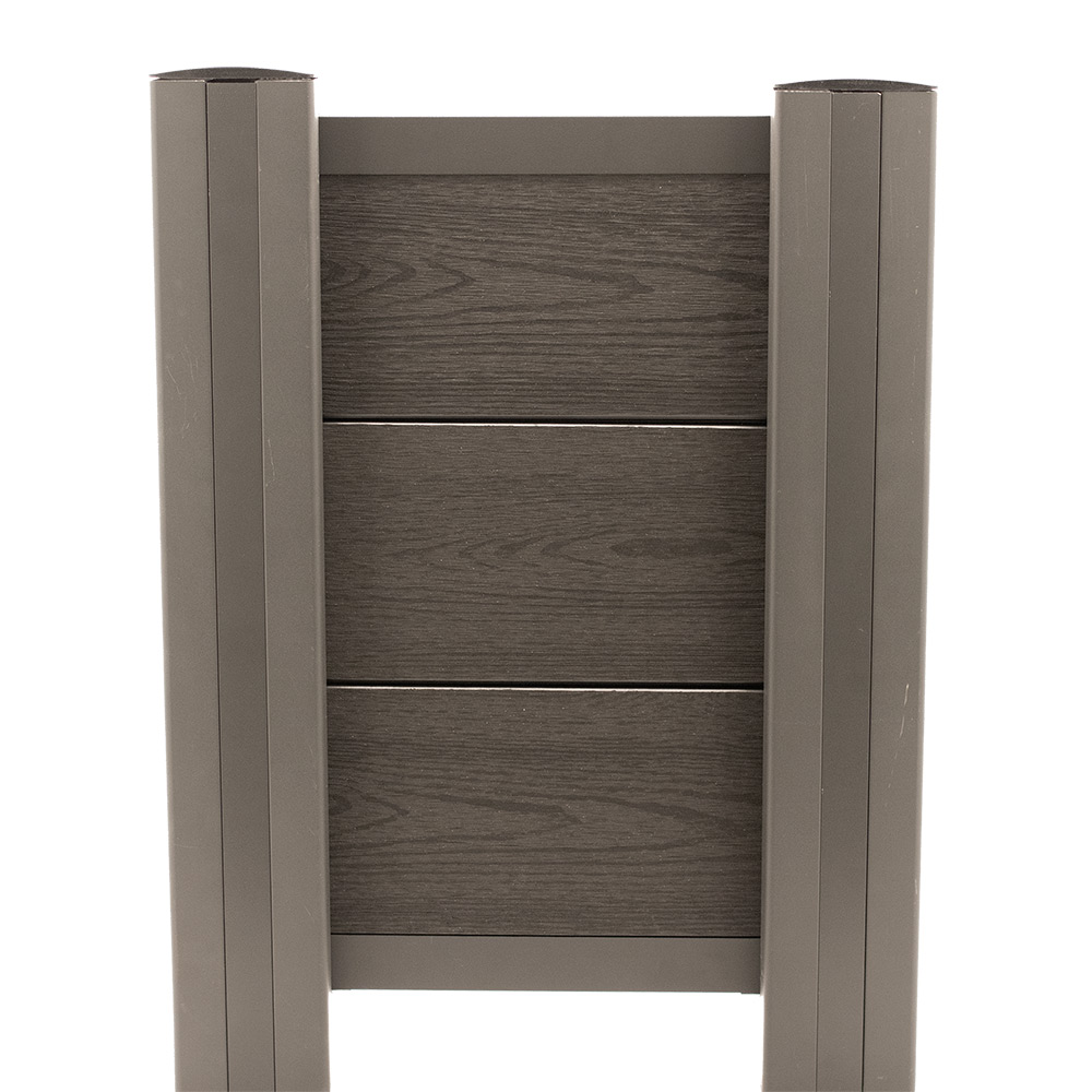 Staketset Hortus Komposit Trälook Höjd 172,7 cm