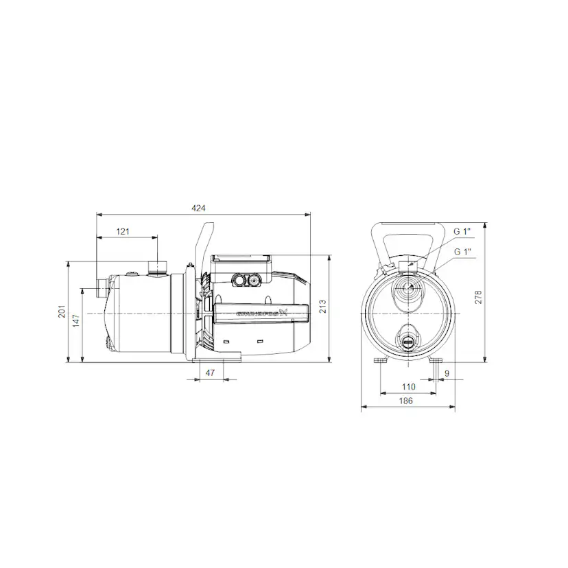 Jetpump Grundfos JP 5-48