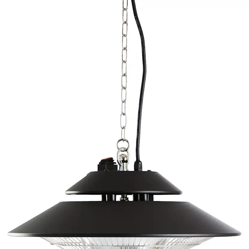 Infravärmare Outfit Bella Fjärrkontrollstyrd Hängande Terrassvärmare med Lampa