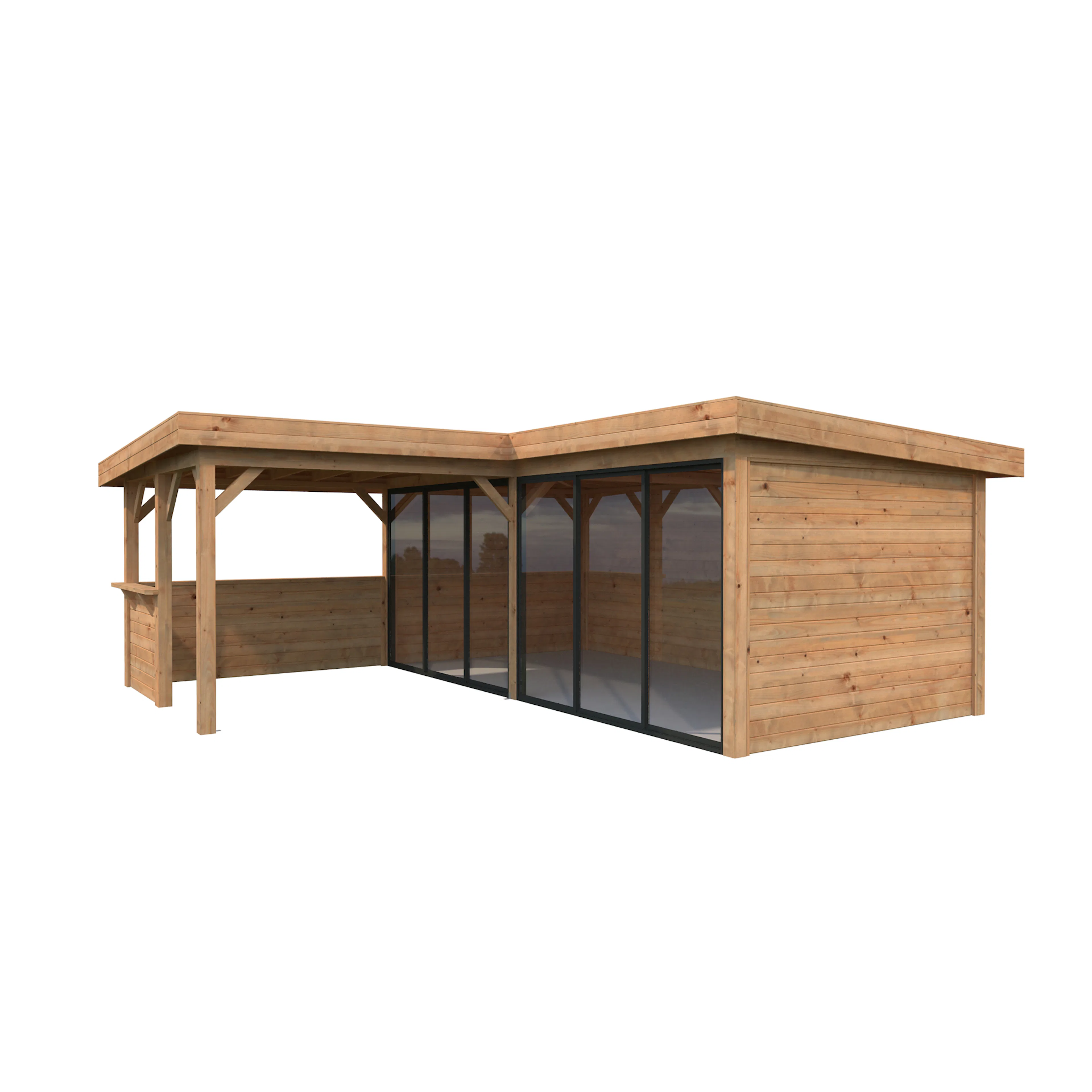 Lenna 24,9 m2 Set 722 Slide Plus BNDIP Brun impregnerad