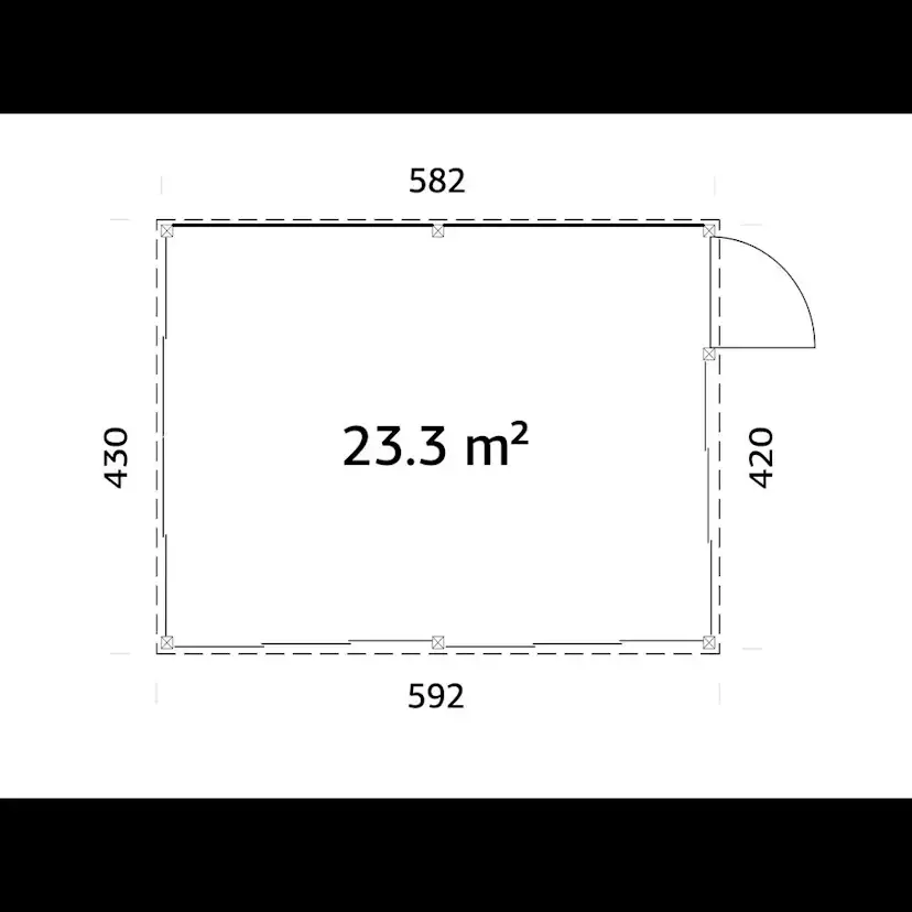 Uterum Palmako Saga 24,5 m² (inv. 23,3 m²) Slide