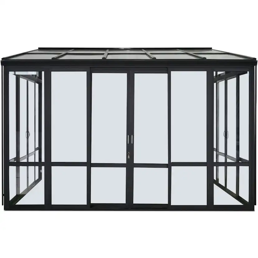 Uterum Metalcraft 10,7m² Säkerhetsglas Svart