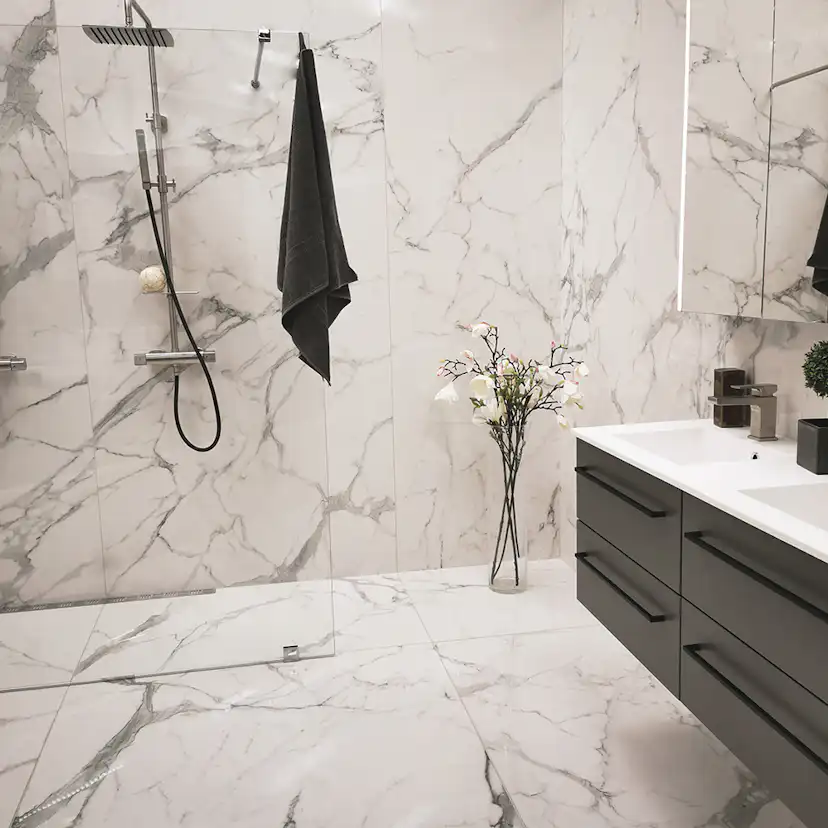 Klinker Ceramiche Keope Elements Lux Calacatta Vit 60x60 cm