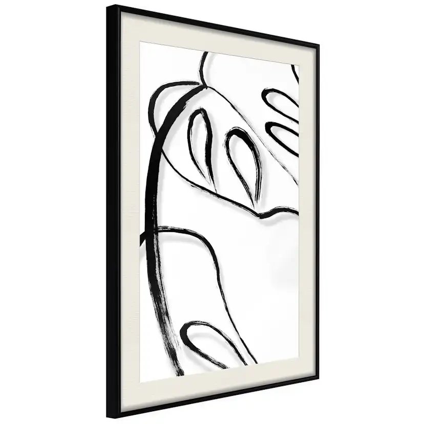 Poster Artgeist Affisch White Monstera