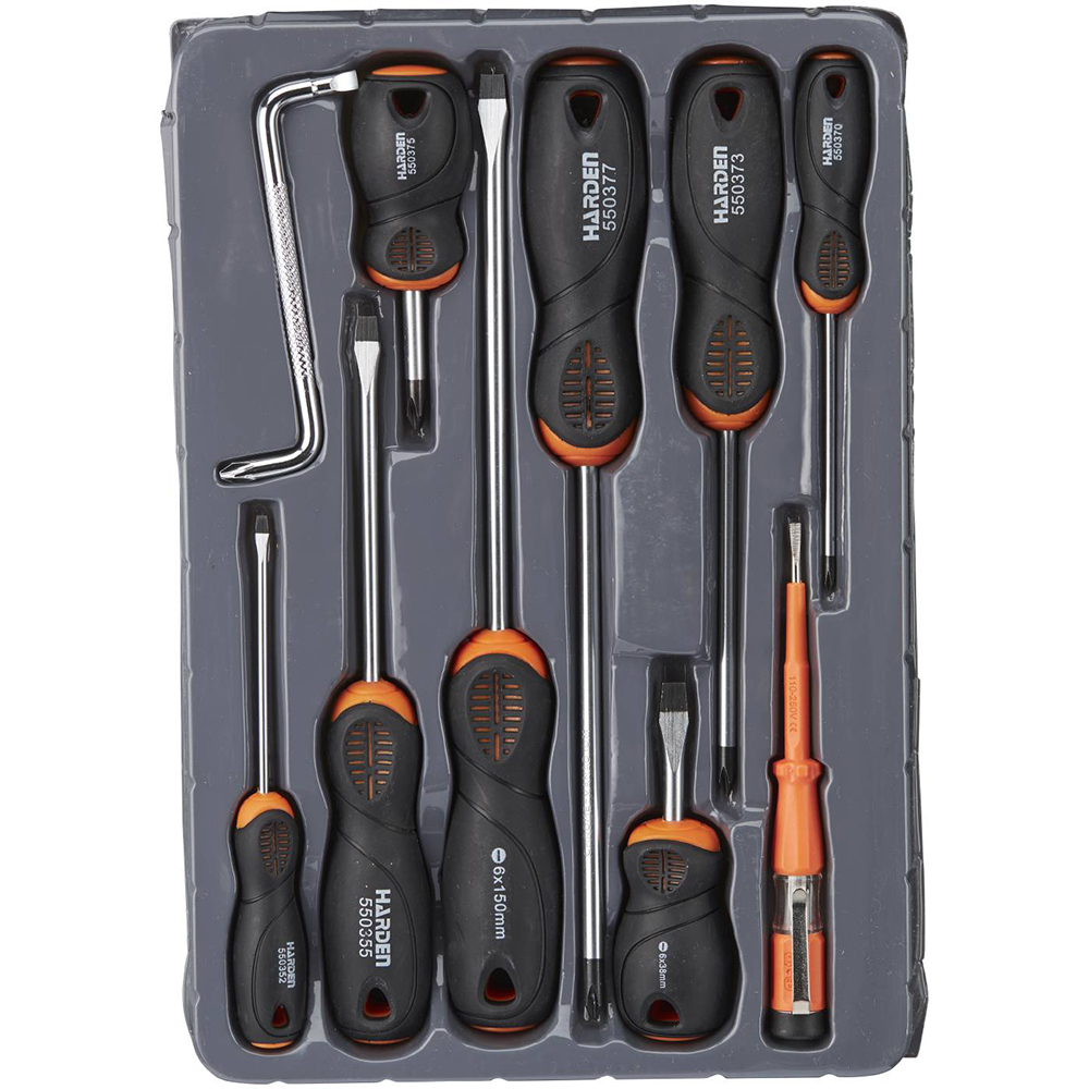 Skruvmejselsats Harden 10-delar