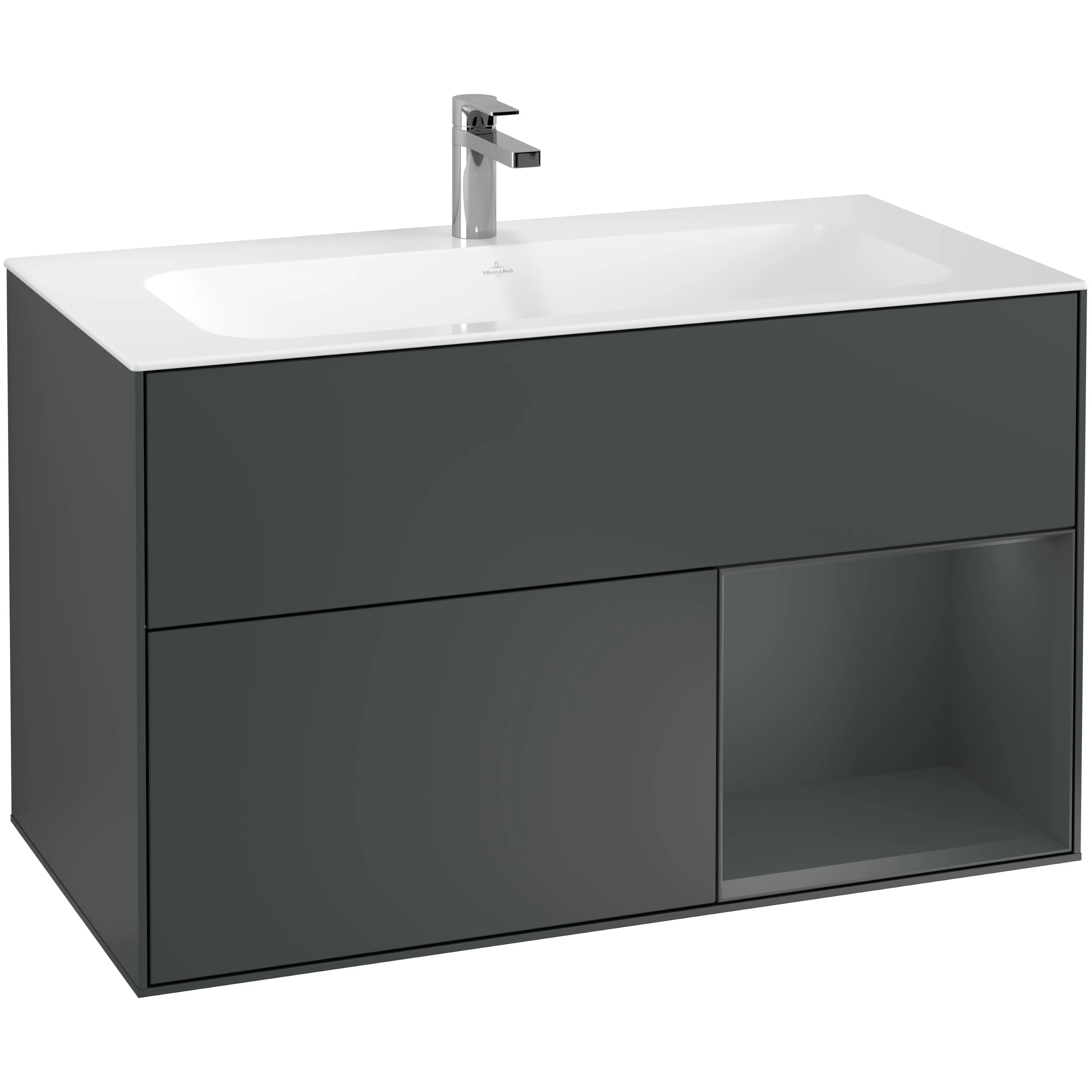 Tvättställsskåp Villeroy & Boch Finion med 2 Lådor och Hylla för Inbyggt Tvättställ