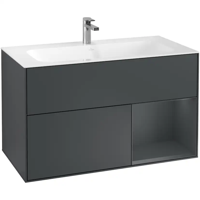 Tvättställsskåp Villeroy & Boch Finion med 2 Lådor och Hylla för Inbyggt Tvättställ
