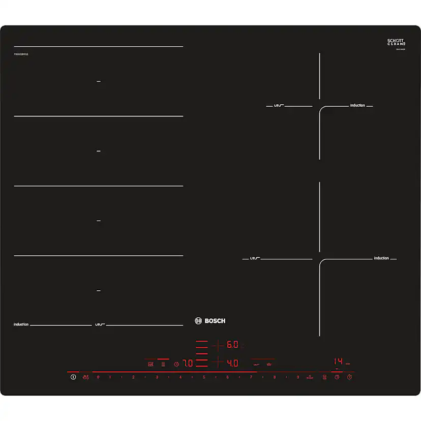 Induktionshäll Bosch Serie 8 PXE601DC1E med PerfectFry-Sensor
