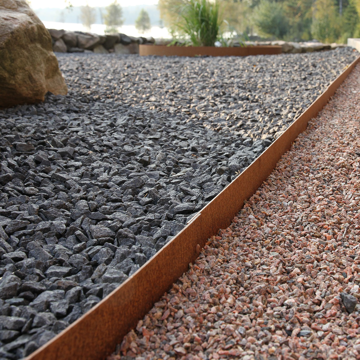 Planteringskant Flexigarden Corten 120 Skarvplåt