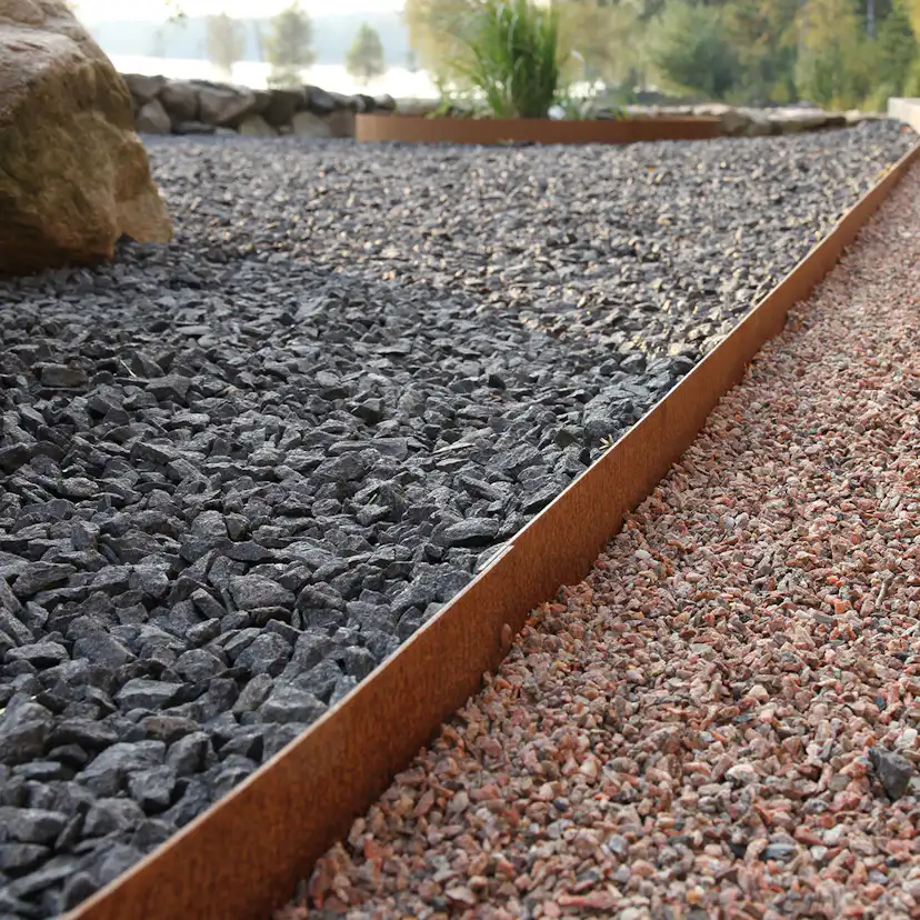 Planteringskant Flexigarden Corten 120 Skarvplåt