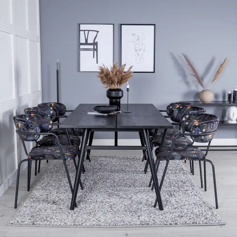 Matgrupp Venture Home Salt med 6 Aris Karmstolar