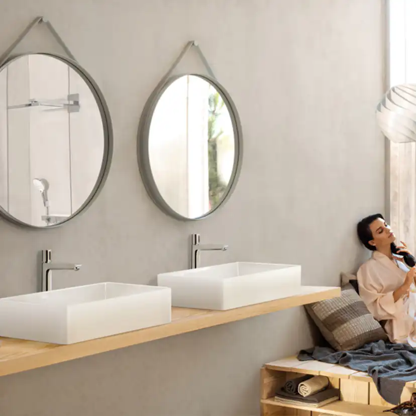 Tvättställsblandare Hansgrohe Talis Select E 240 med Lyftventil