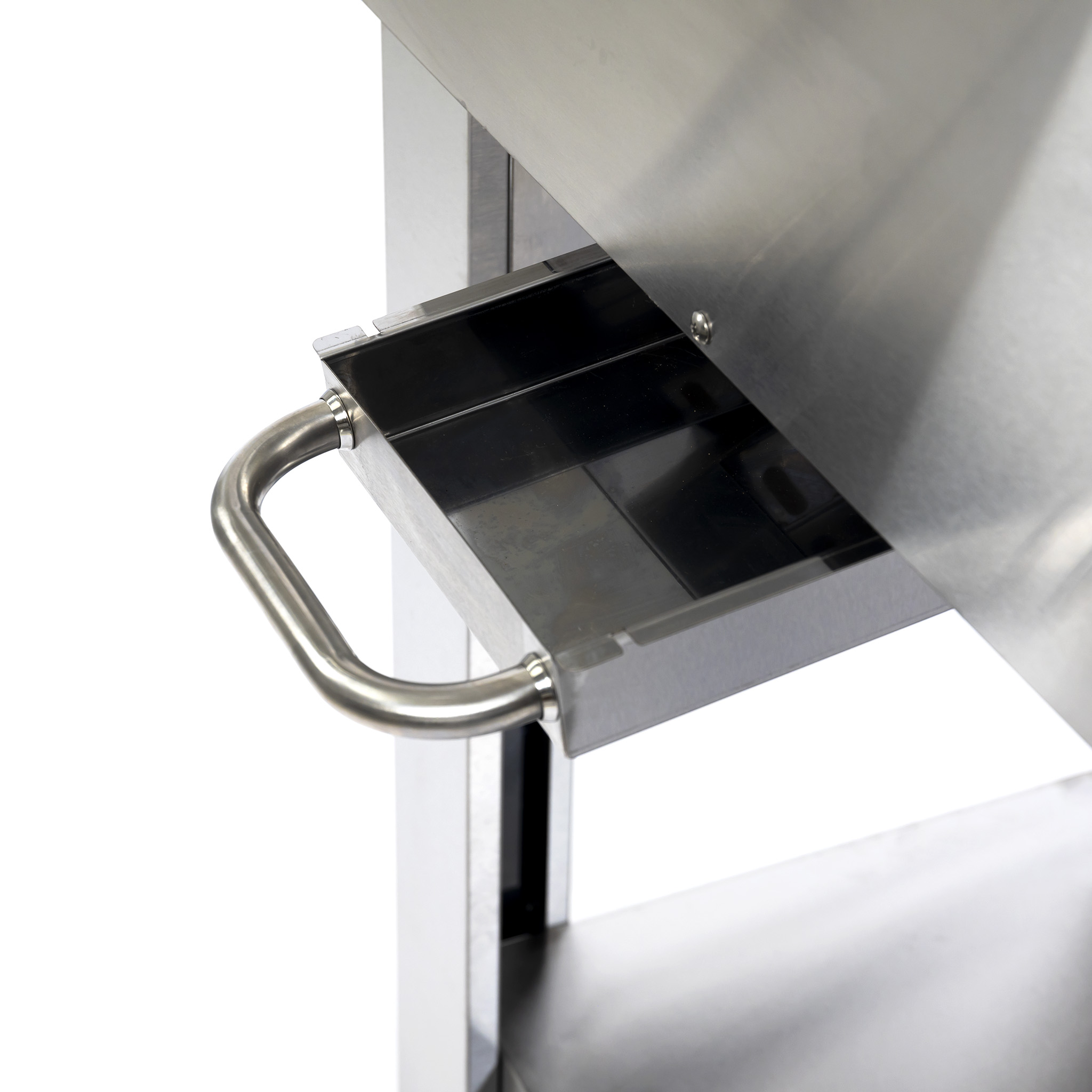 Pizzaugn Metalcraft Milano Vedeldad i Rostfritt Stål med Sidobord