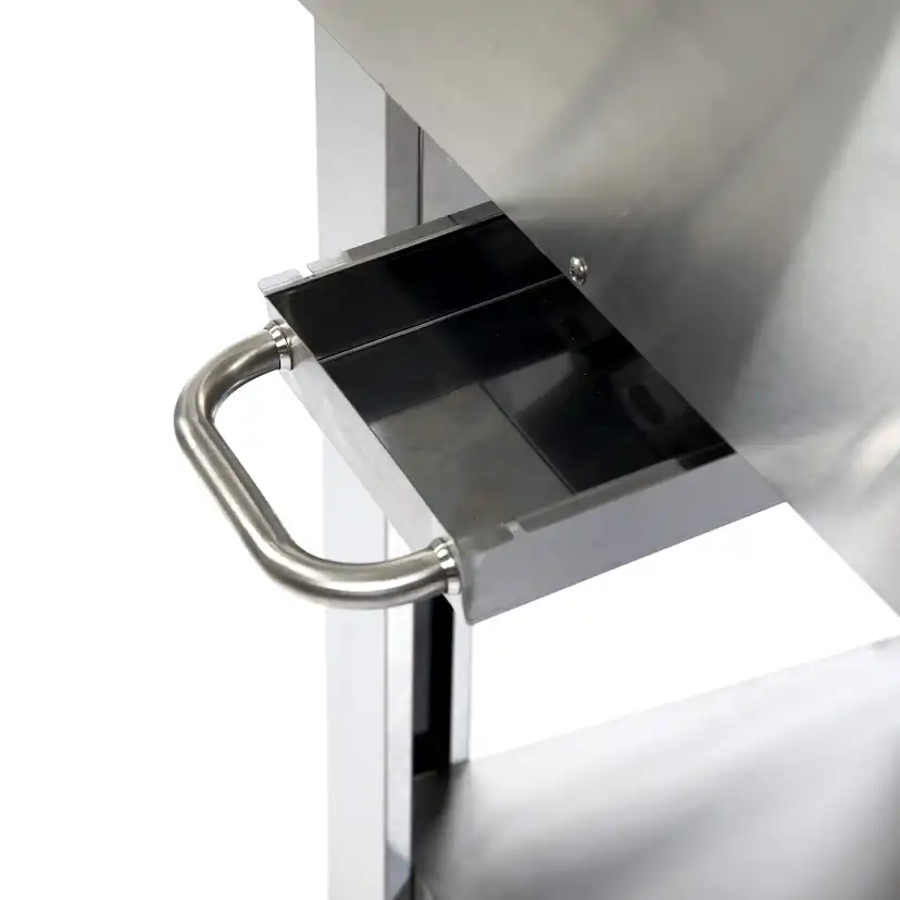 Pizzaugn Metalcraft Milano Vedeldad i Rostfritt Stål med Sidobord