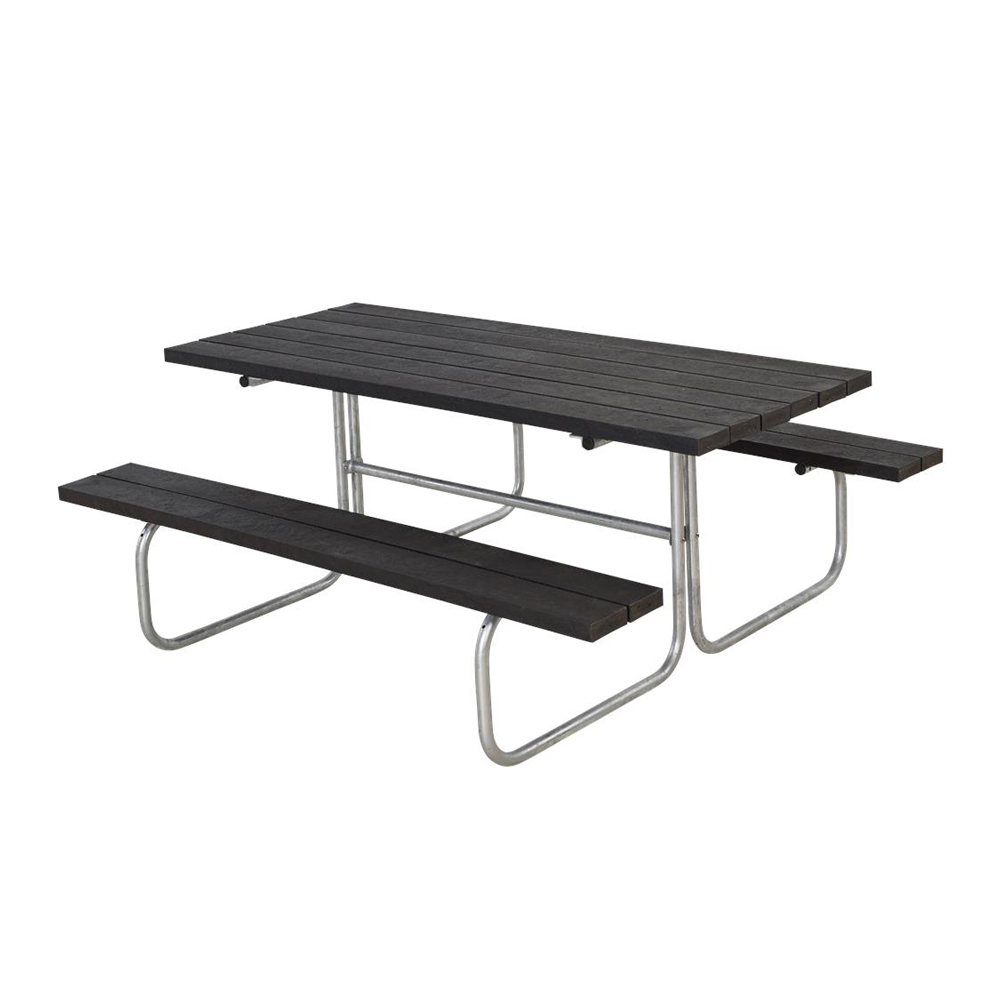 Picknickbord PLUS Classic Svart Plast