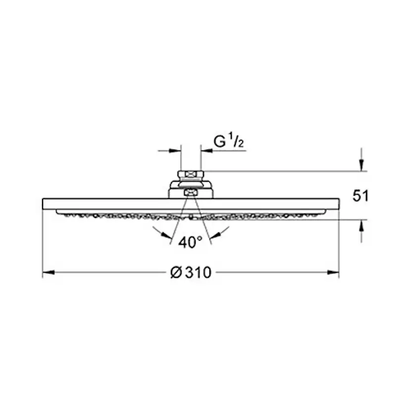 Taksil Grohe Rainshower Cosmopolitan 310