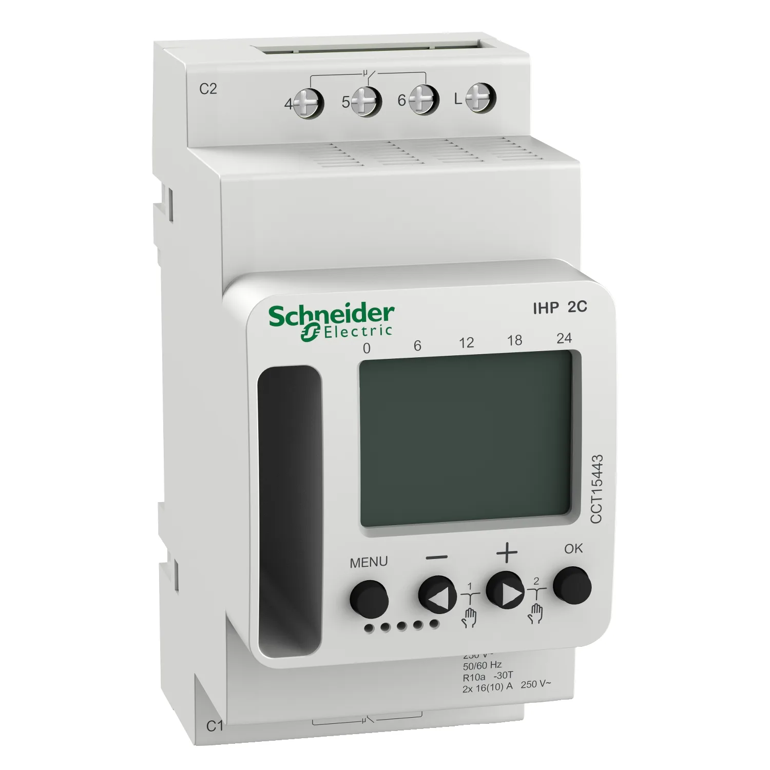 Kopplingsur Schneider Electric Acti 9 IHP 2 kanaler 16A 2,5 Moduler