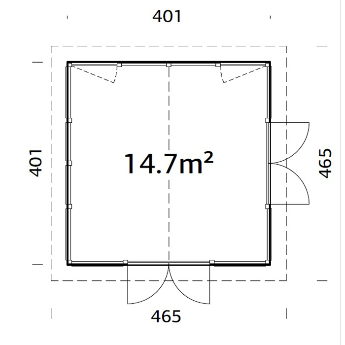 Isabella 14.7 m2 NO Obehandlad