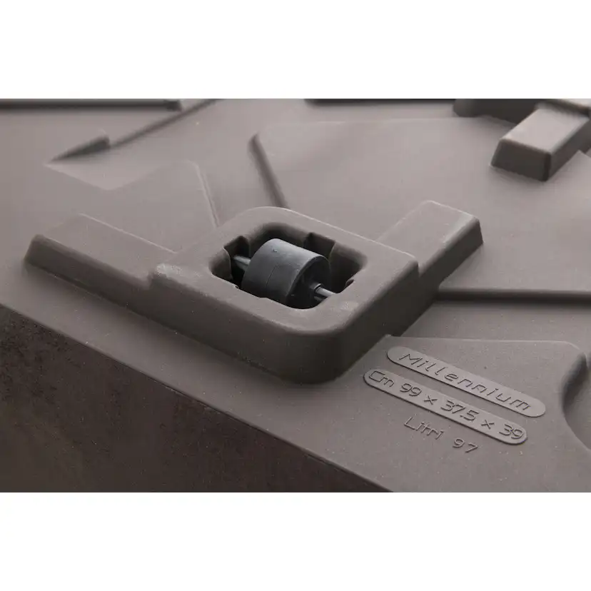 Kruka Deroma Millennium Brownstone Rektangulär Med Hjul 99 x 38 x 39 cm