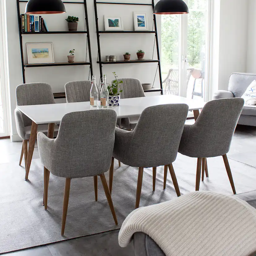 Matgrupp Venture Home Pontus Casper med 6 Stolar