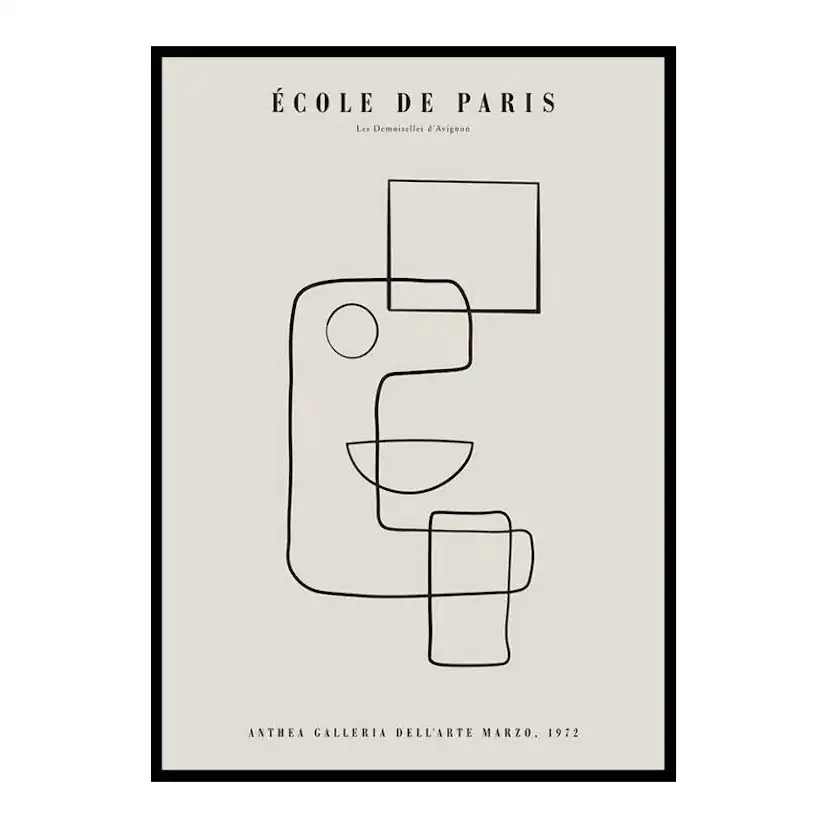 Poster Gallerix Picasso Cubisme Et Lignes