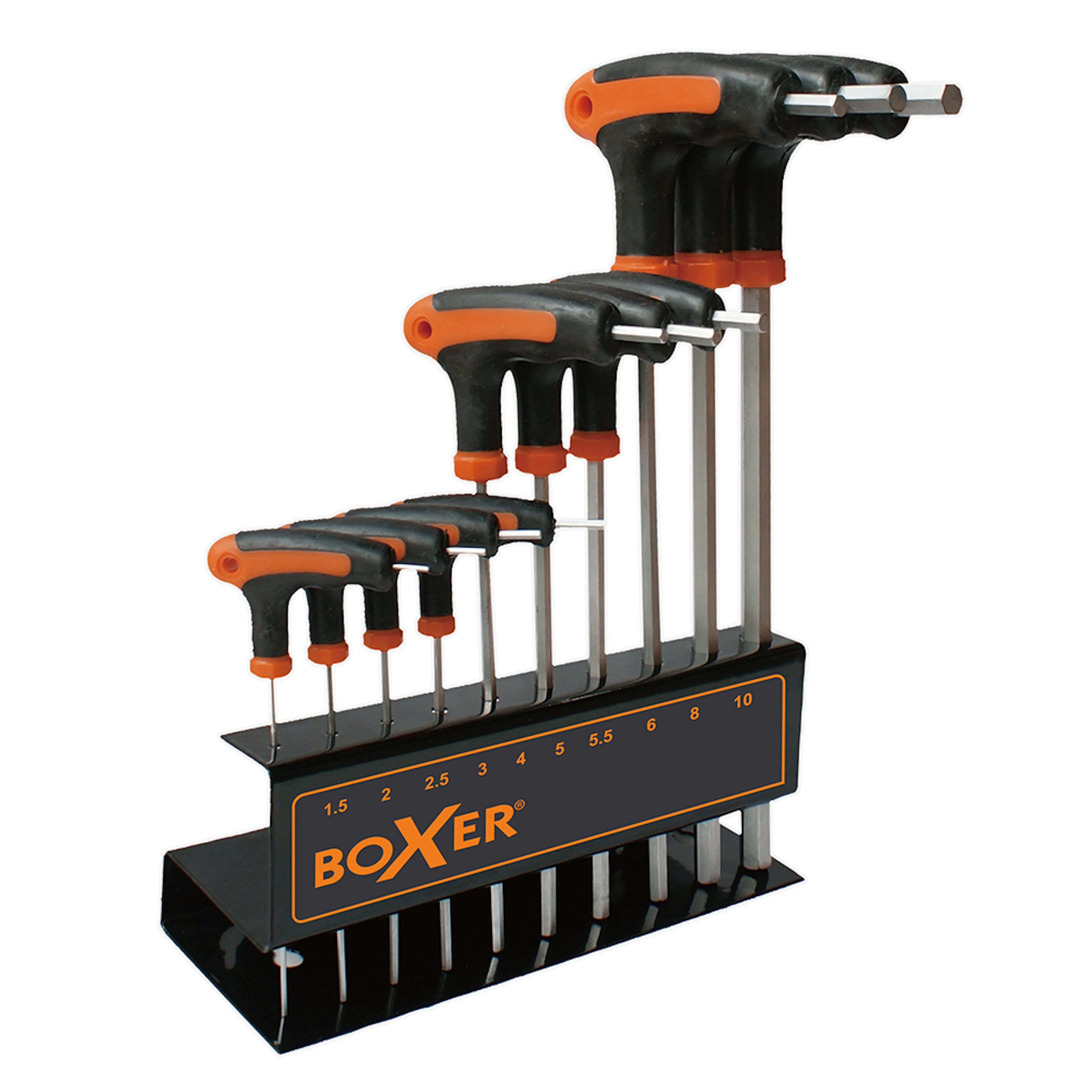 Insexnyckelsats Boxer Sexkant 10 storlekar