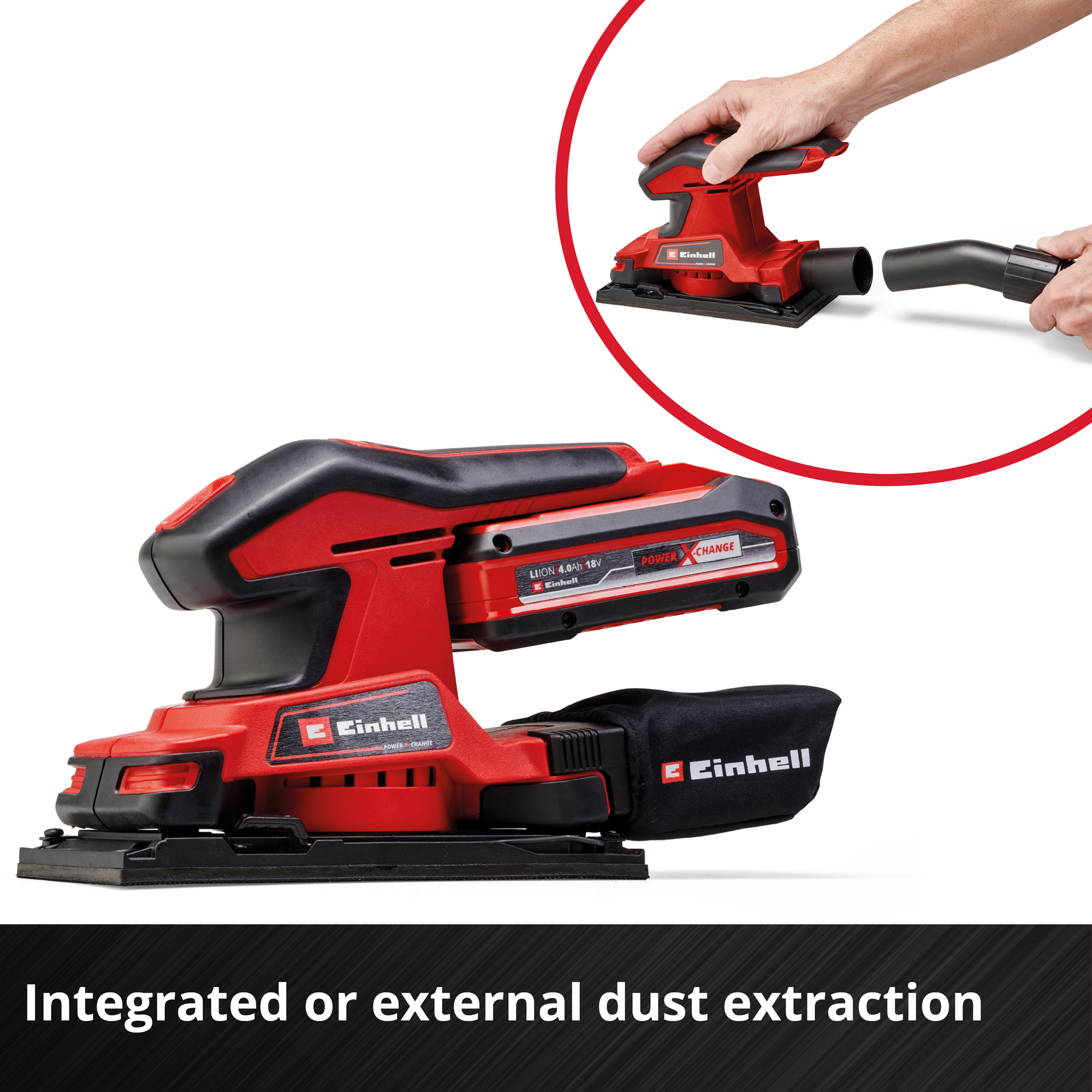 Slipmaskin Einhell TC-OS 18/187 Li 18V Utan Batteri & Laddare