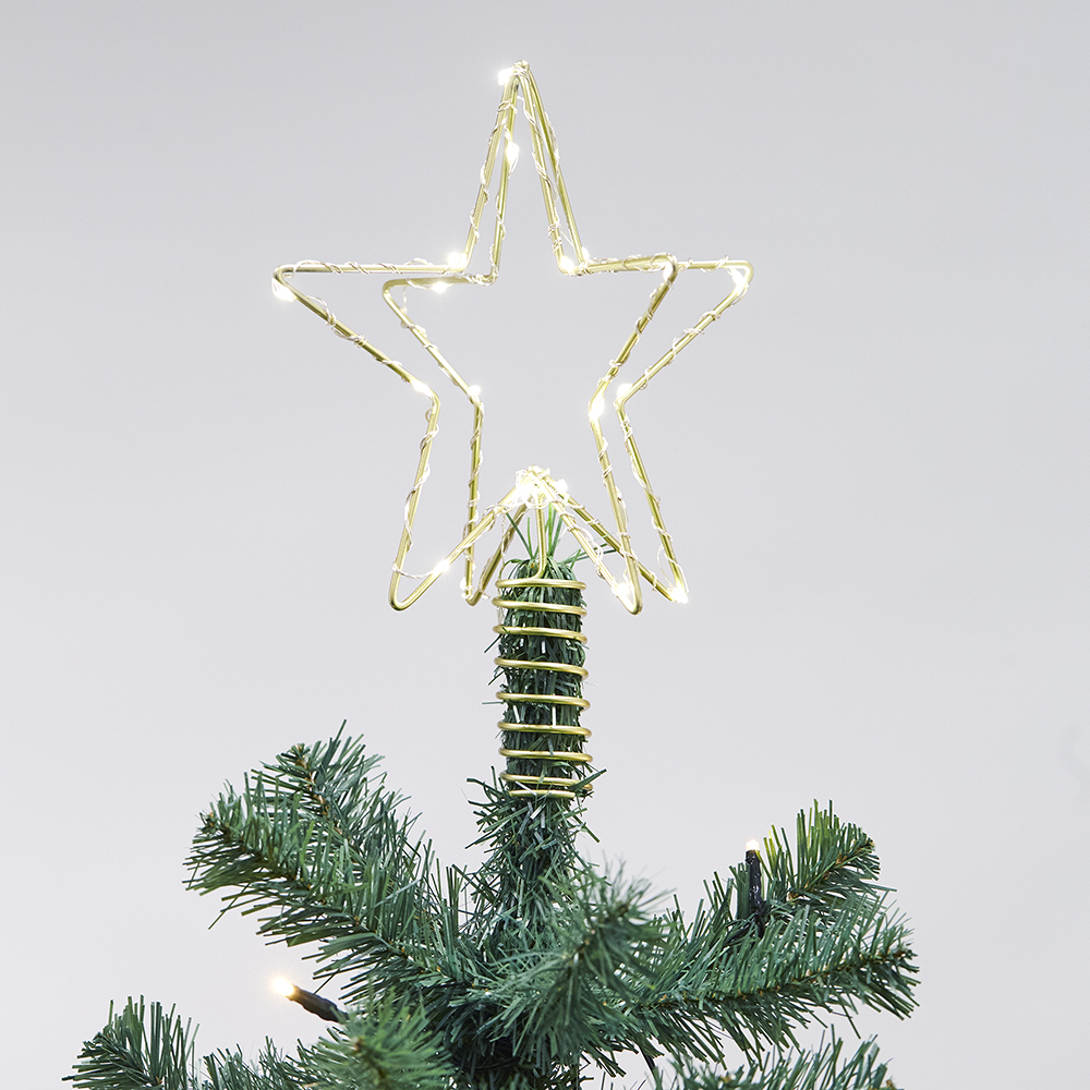 3D-julstjärna Nordic Winter LED