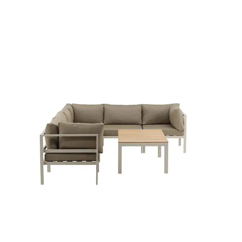 Loungegrupp Venture Home Copacabana 3+3 med Brasilia Soffbord