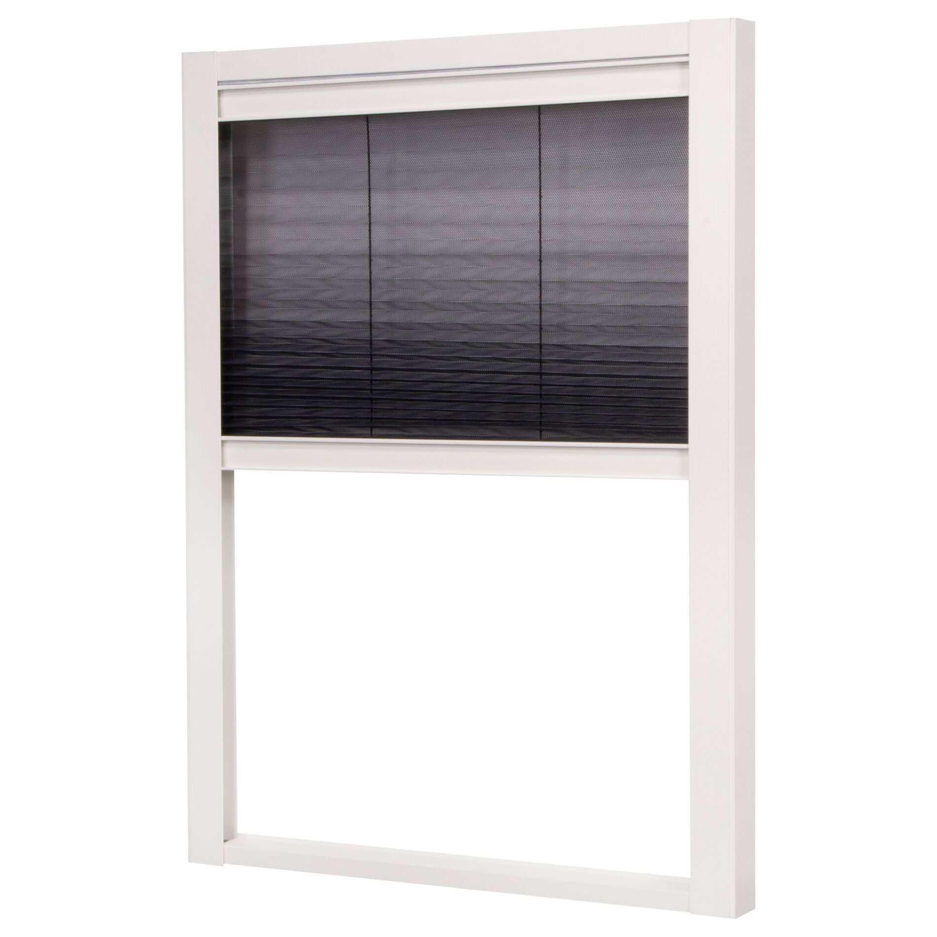 Insektsnät Lundbergs Plisserat Duo Fönster 1230X1600  mm Vit