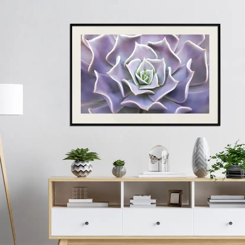 Poster Artgeist Affisch Purple Succulent