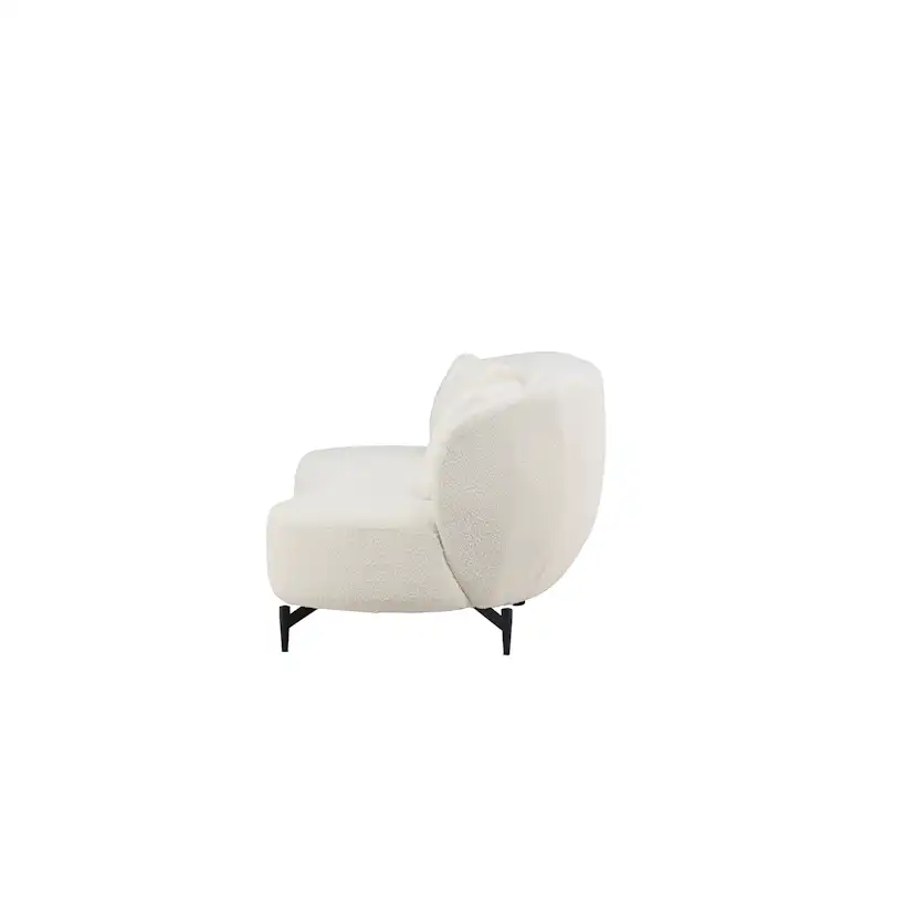 3-sitssoffa Venture Home Luna Boucle Vit
