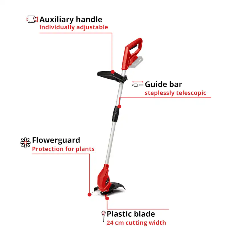 Grästrimmer Einhell GC-CT 18/24 Li Utan Batteri & Laddare