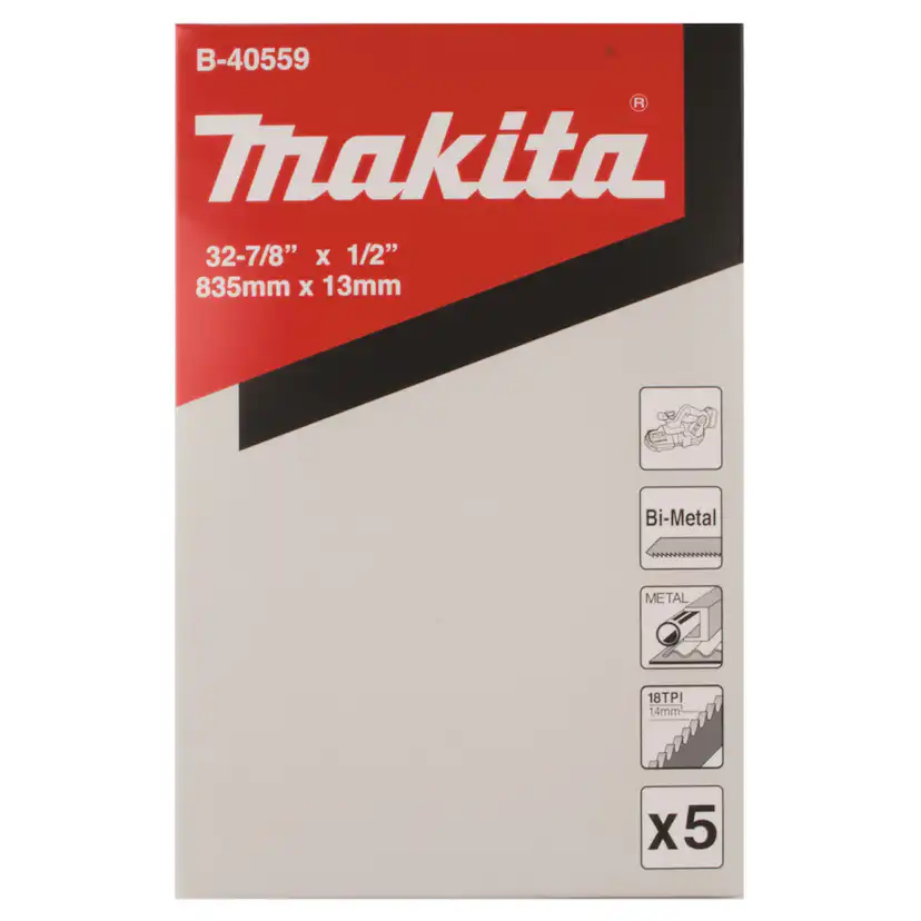 Bandsågsblad Makita B-40559 18T 5-pack