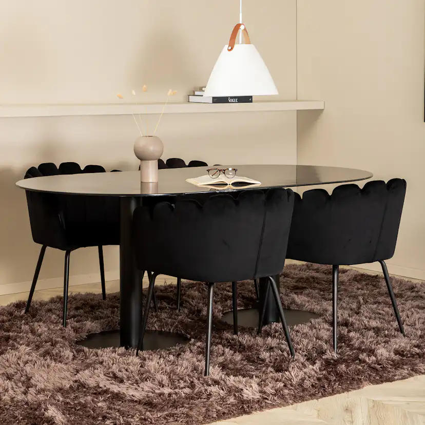 Matgrupp Venture Home Oslo med 4 Limhamn Stolar