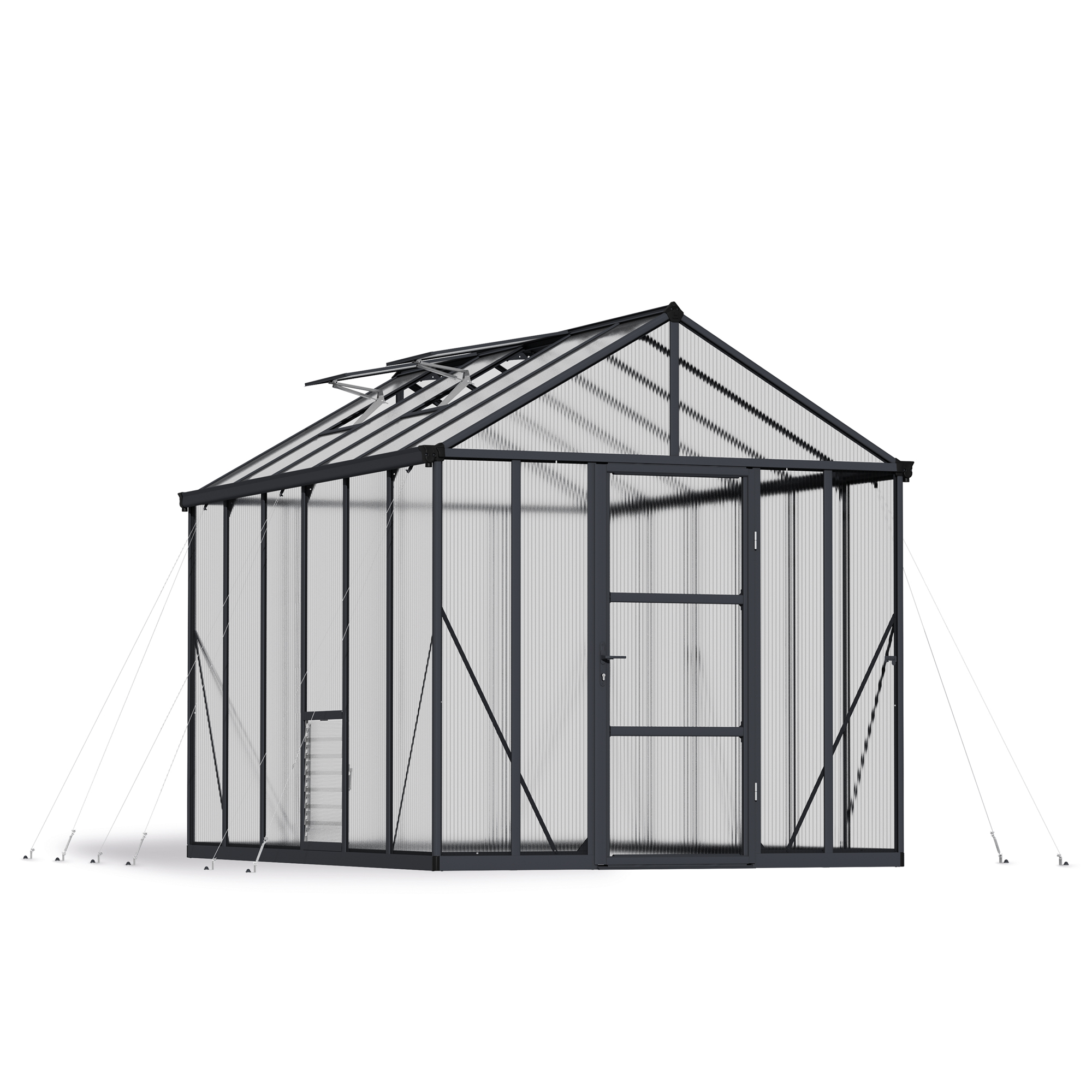 Växthus Canopia by Palram Glory 9,2 m² Mörkgrå