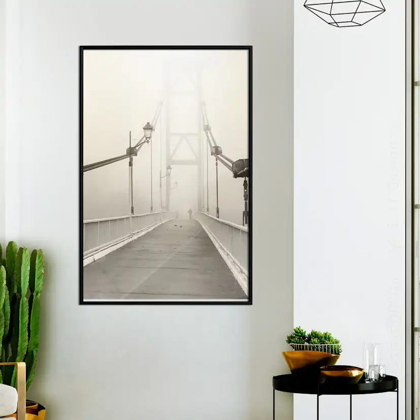 Poster Artgeist Affisch Bridge in the Fog