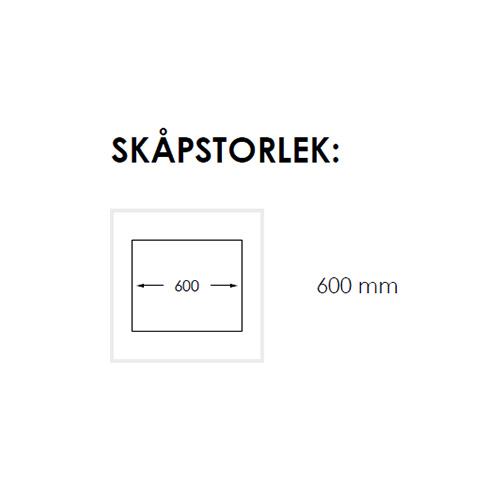 Diskho Nordic Tech Radius 550 X Rostfritt Stål för Kök och Tvättstuga