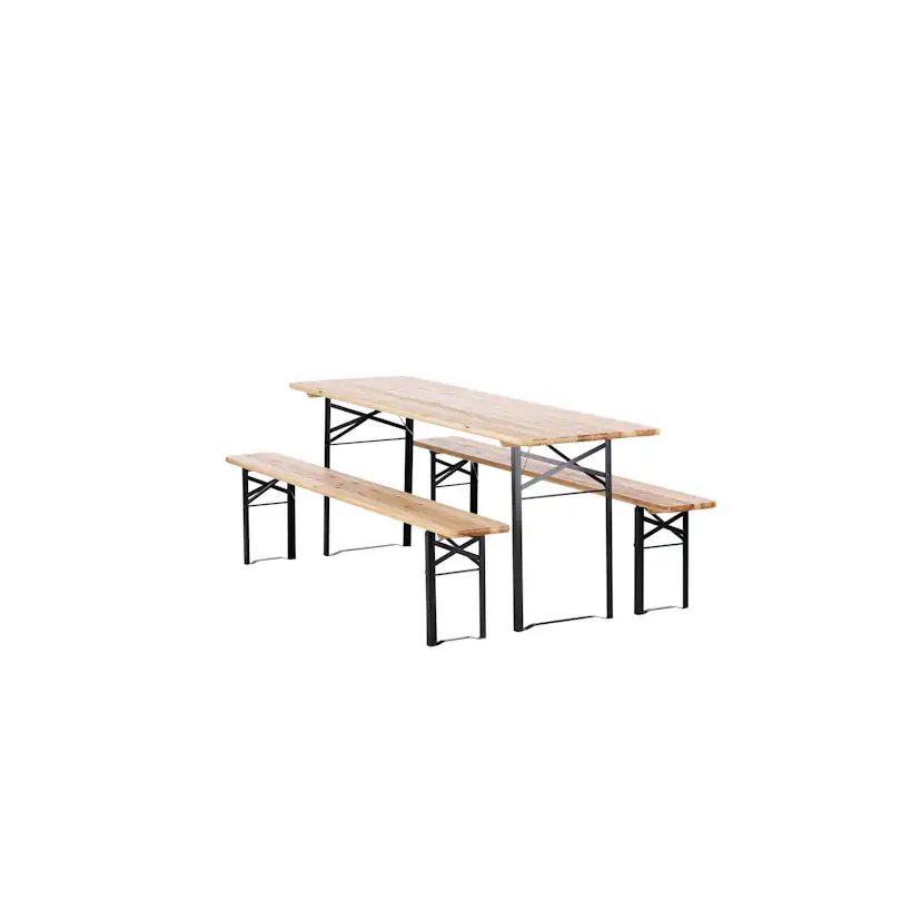 Bänkbord Venture Home Guniess Ihopfällbart Picknickbord med 6 Sittplatser