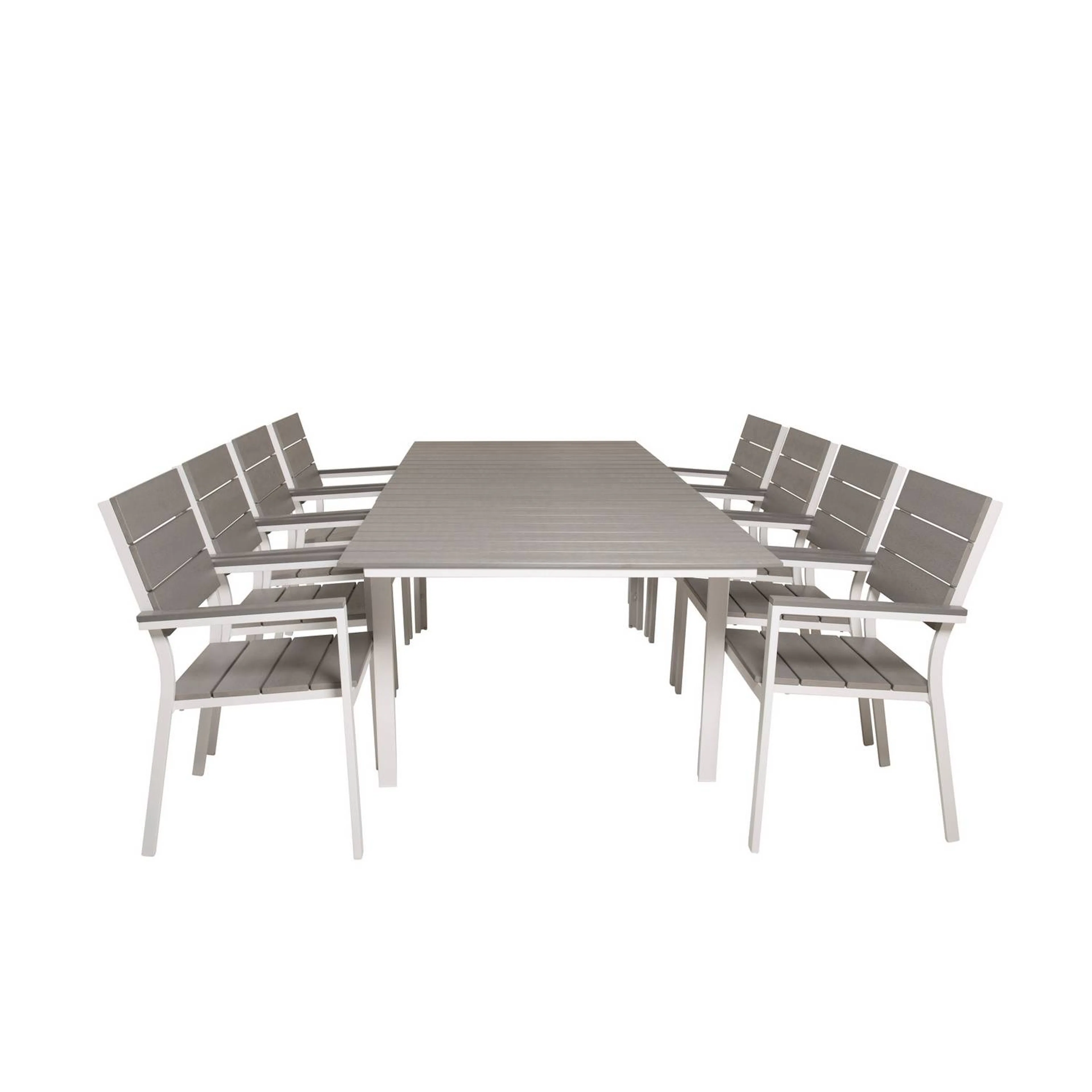Matgrupp Venture Home Levels Förlängningsbar Matgrupp Utomhus 160cm med 8 Matstolar