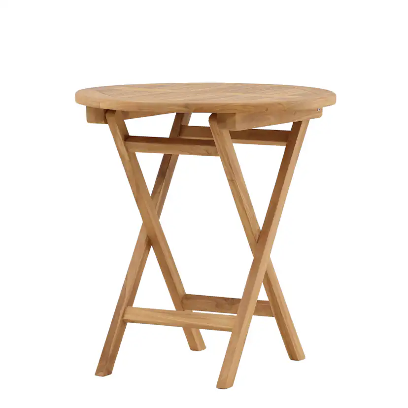 Cafébord Venture Home Kenya Teak Ø70 cm, Robust Träbord för Uteplatsen