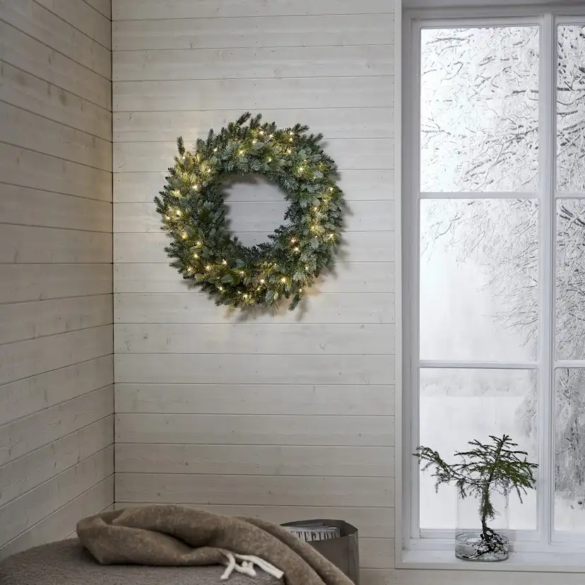 Krans Star Trading Greyland 80 cm LED-Ljuskrans