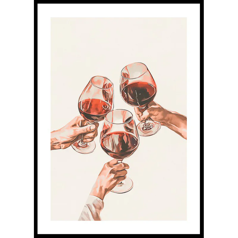 Poster Gallerix Wine Toast Among Friends