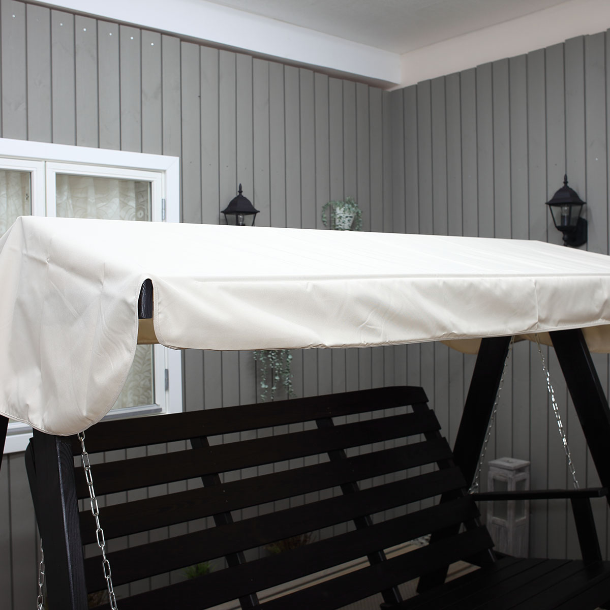 Garden swing canopy, 167x275, 2 channels Beige