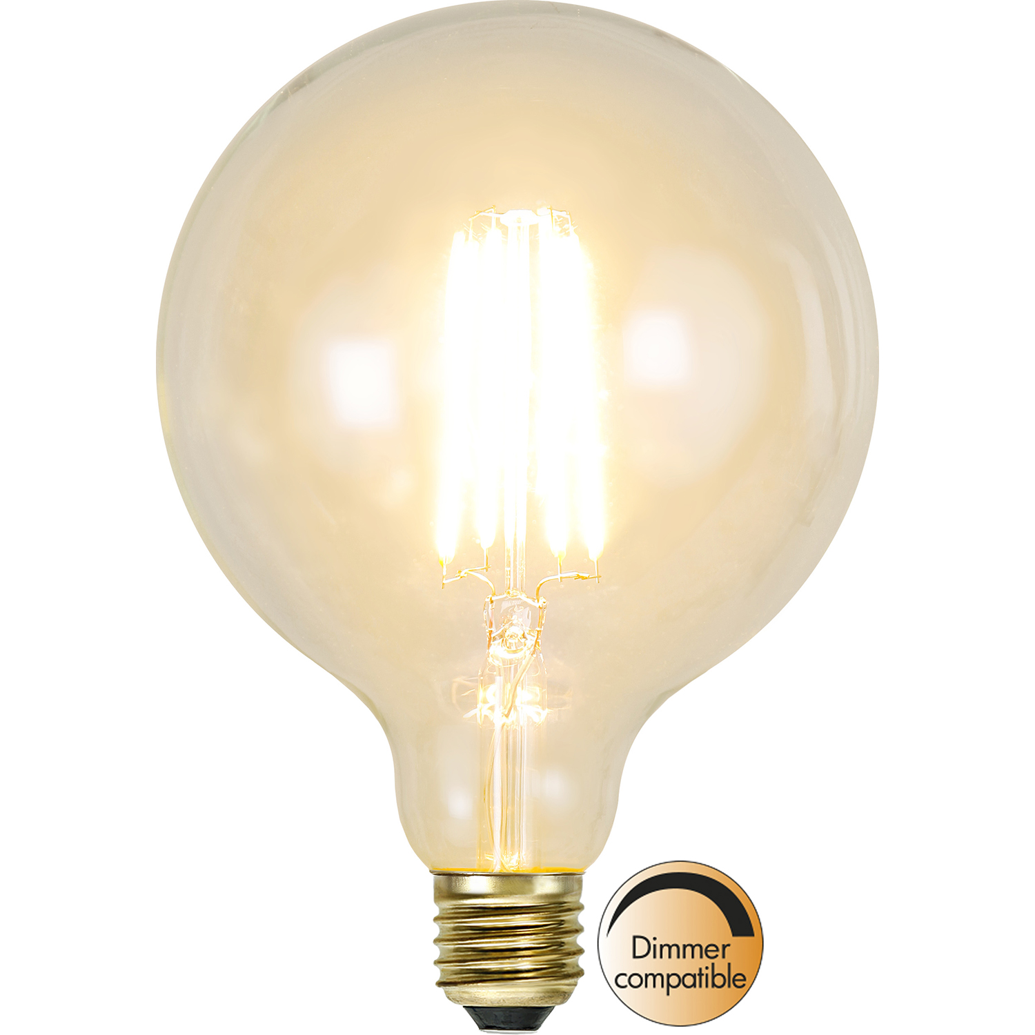 LED-lampa Star Trading E27 G125 Soft Glow Dimbar 3,6W 2100K 320 lm